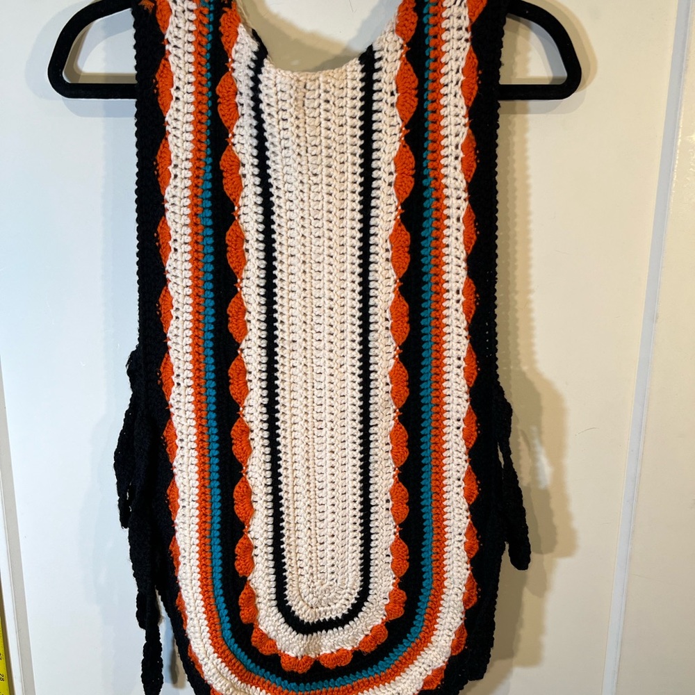 Limited Edition Marley Catch A Fire Crochet Vest, Poncho, Sweater, Beaded, HOT - Picture 6 of 9